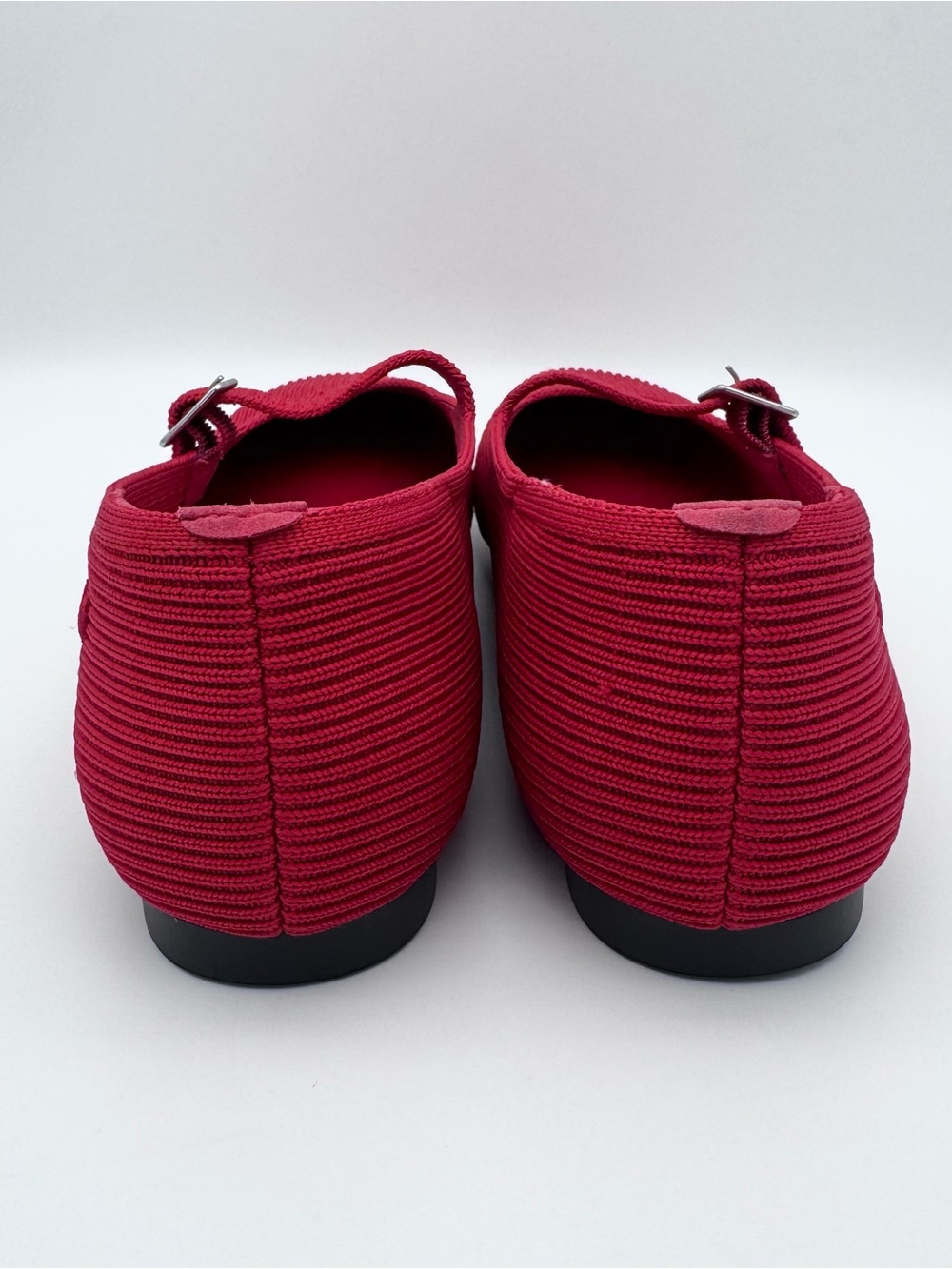 VIVAIA Margot Mary Jane Flats Ruby Red Square Toe Women EU 40 US 8.5-9 VGUC - Picture 4 of 8
